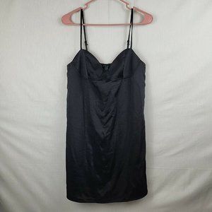 Wild Fable Womens Black Sleeveless Sweetheart Neck Slip Dress Size Medium